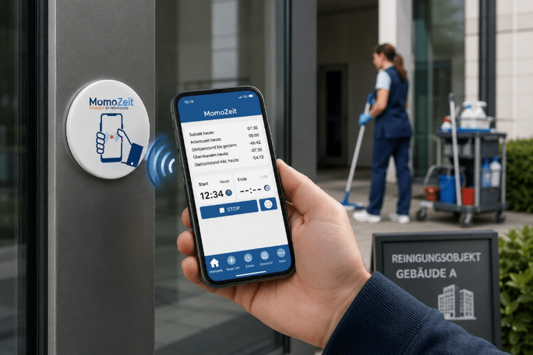 Digitale Zeiterfassung im Objekt 2026 erklärt: So läuft es in der Praxis
