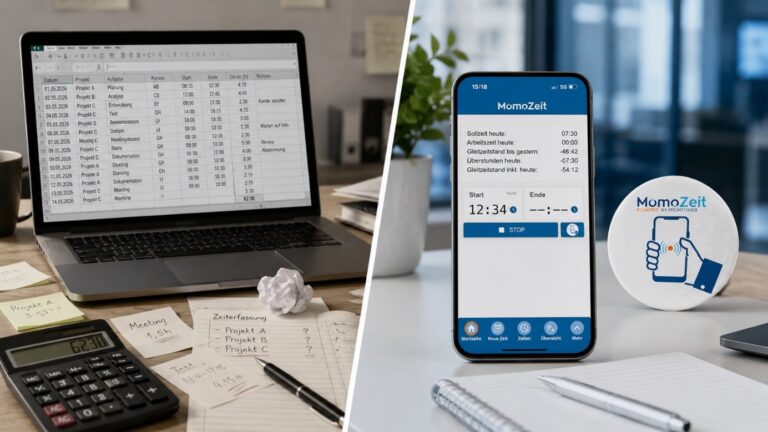 MomoZeit vs. Excel für Projektzeiterfassung 2026: Der ehrliche Vergleich