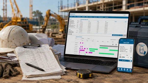 MomoZeit vs. Excel auf der Baustelle: Warum Tabellenkalkulationen Sie täglich Zeit & Geld kosten