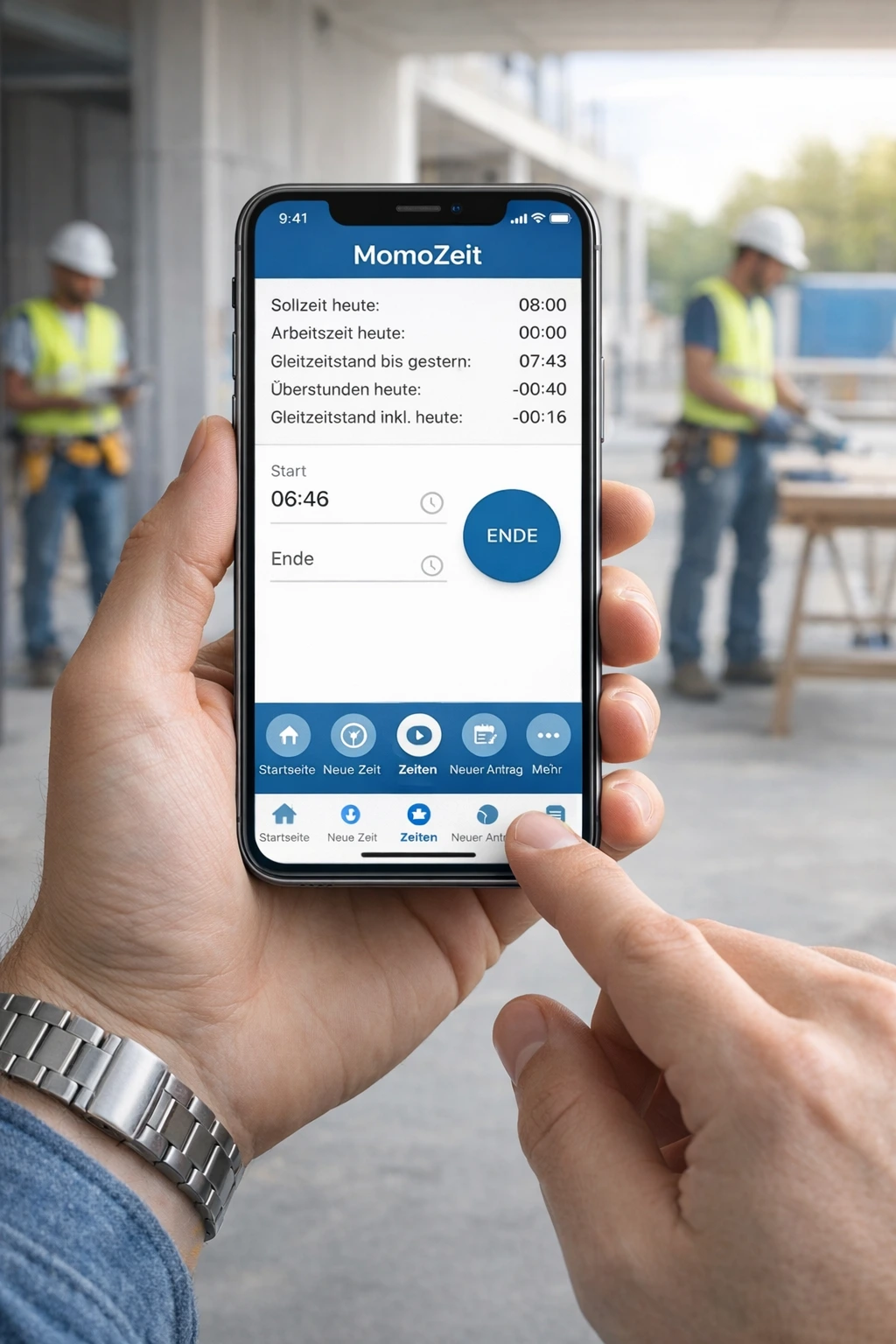 MomoZeit mobile Zeiterfassung per App
