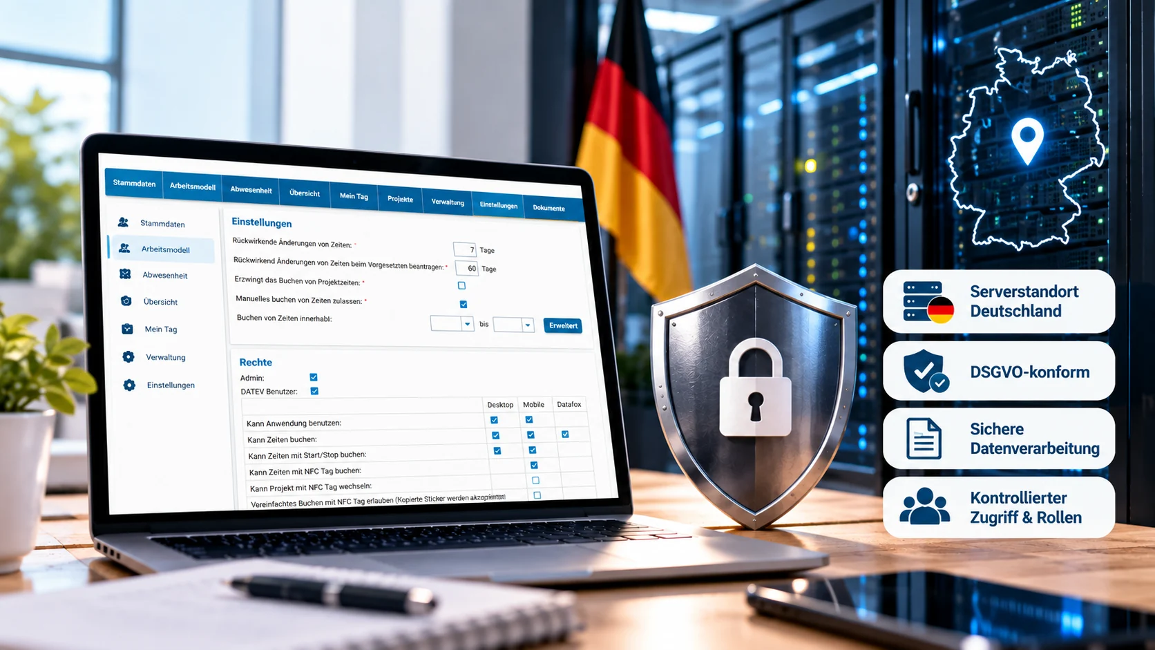 MomoZeit Datenschutz und Serverstandort Deutschland